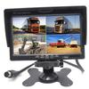 4 Split 7-inch LCD Monitor, 12 V/24 V, Heavy Machinery, Truck, Split Screen Function,