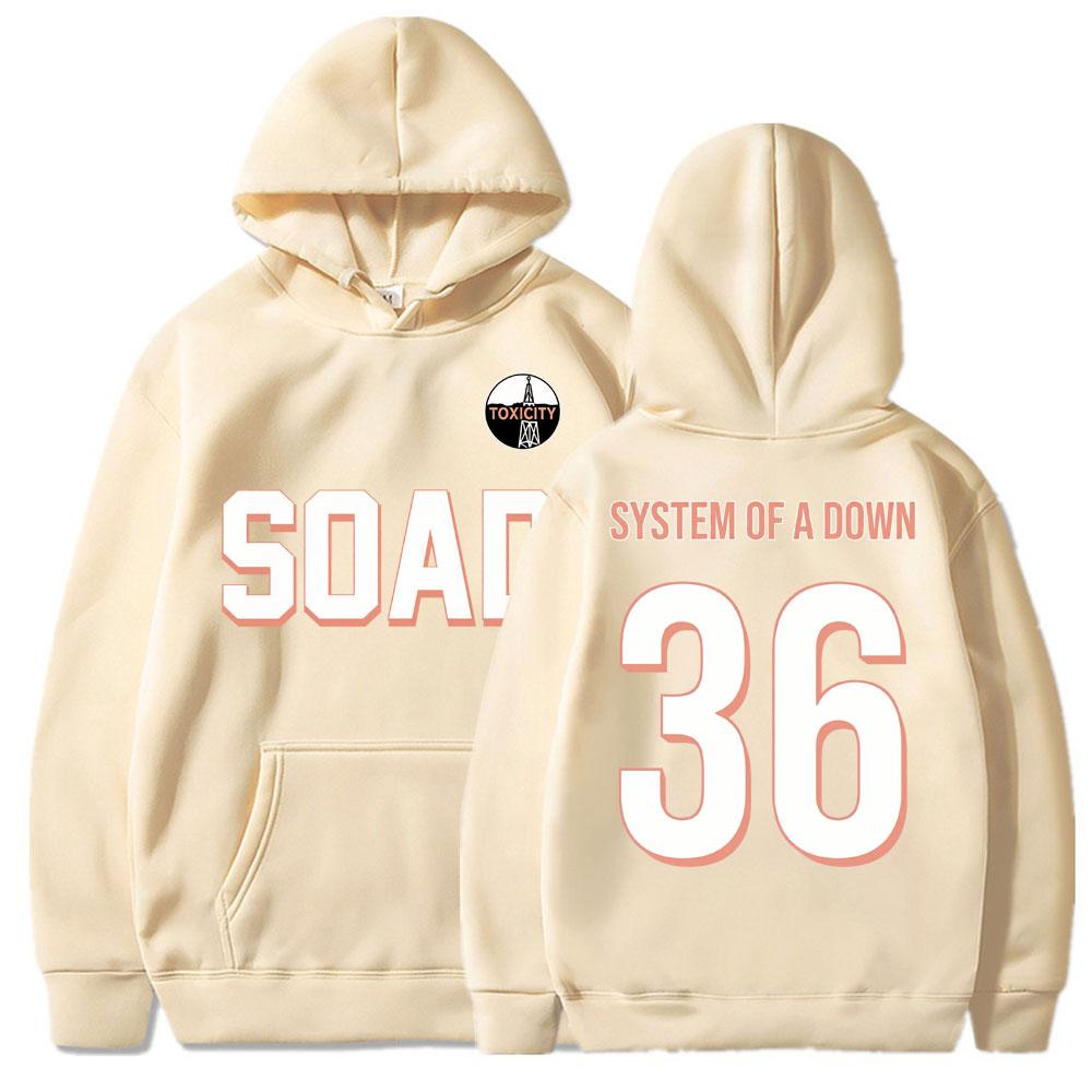 Band System of A Down EU and UK 2026 Tour Graphic Hoodie Fashion Hip Hop Gothic Long Sleeve Oversized Fleece Casual Tracksuit