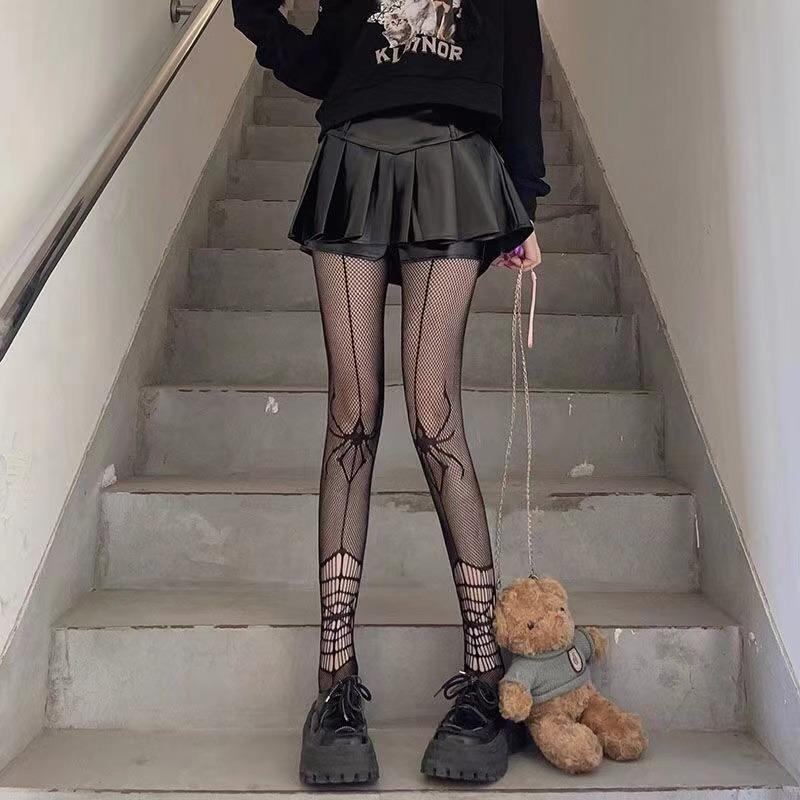 New Spider Tights Skull Mystery Long Fishnet Body Stockings Fish Net Pantyhose Gothic Fishnet Pantyhose Ladies Gifts Sexy Tights
