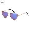 Vintage Ocean Lenses Outdoor Goggles Metal Frame Heart Shaped Sunglasses Sun Glasses Gradient