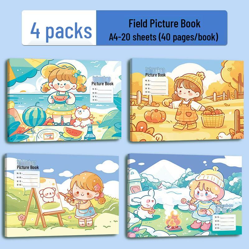 A4 Thick Paper Children's Art & Doodle Sketchbook