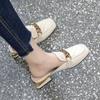 Fashion Sweet Chain Female Slippers Slip-ons Shoes Spring Summer Sandals 2024 Women's Mules Shoes Women Ladies Slides Sandalias