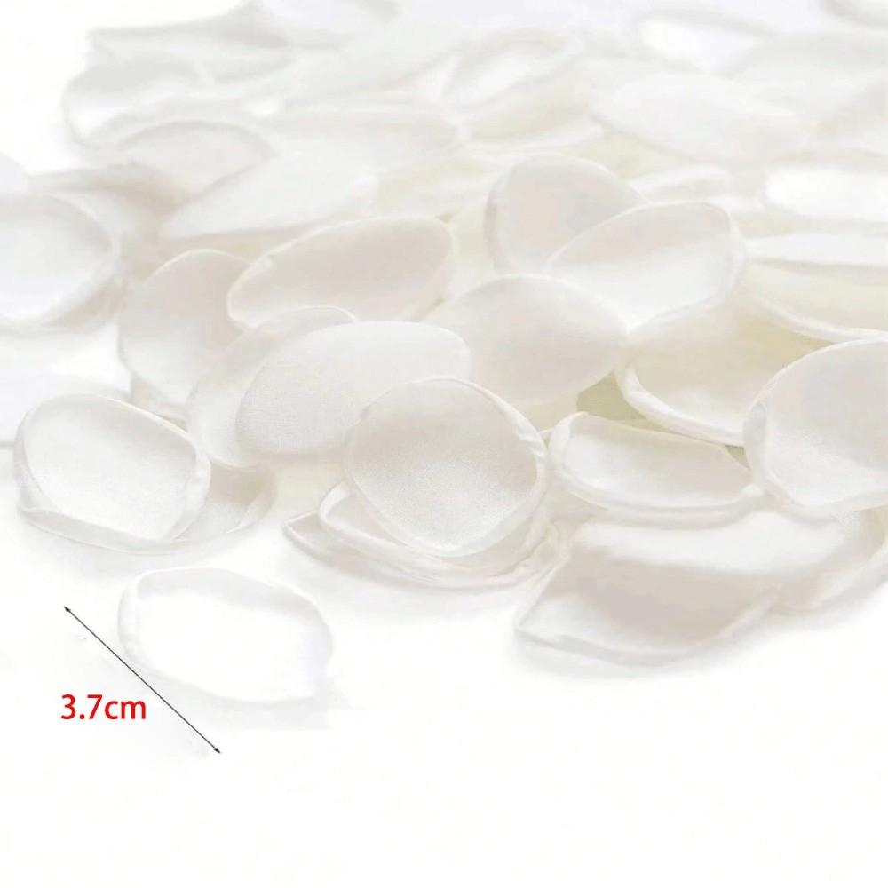 30/50/100pcs White Artificial Rose Flowers Silk Homme Decor Silk Rose Petals  Bridal Showers