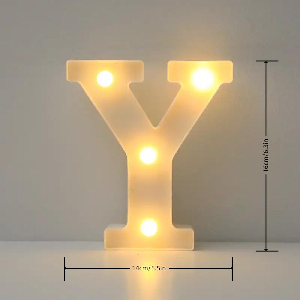 1 шт. Светодиодные буквы и цифры для дома, свадьбы, предложения, дня рождения, вечеринки, фотореквизит, белая декоративная ночная лампа на батарейках