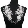 Black And White I Polyester Hollow Embroidery Beads Drills Sewing Lace Diy Decoration With Clothing Collar Accessories