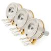 CTS 450 A250Kx2+B250K Potentiometers, Short Split Shaft 14" 10% AB Curve, for Electric Guitar and Bass (Set of 2)
