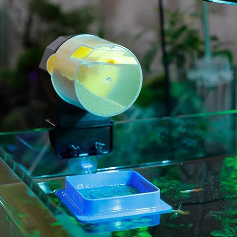 Кормушка для аквариума для золотых рыбок большой вместимости Автоматическая интеллектуальная кормушка для рыб Таймер для золотых рыбок Автоматическая кормушка Аквариум I9e1