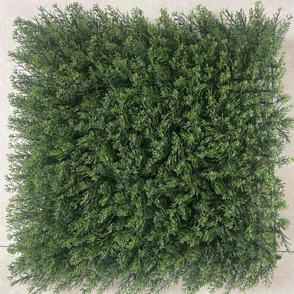 50×50cm Artificial Green Plant Wall - Plastic Vertical Garden, Fake Flower Wall, Synthetic Turf Background