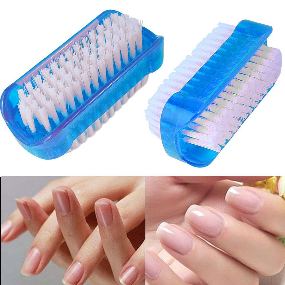 Remove Dirt Double Sided Dust Cleaning Manicure Tools Nail Cleaning Scrubbing Brushes Nail Brush