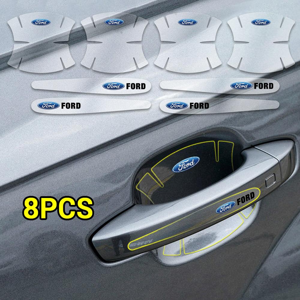 Car Protector Film Scratch Door Handle Bowl Sticker For Ford Ranger S-Max Focus Galaxy Mondeo Transit Tourneo ST Auto Accessory