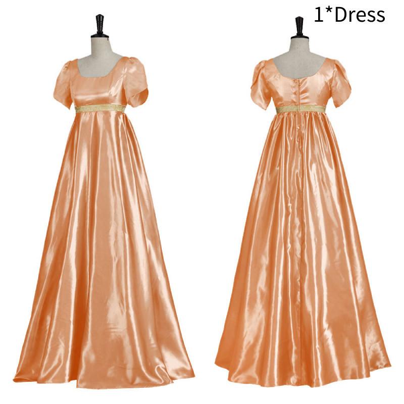 Элегантное винтажное викторианское платье с завышенной талией в стиле ампир, бальное платье эпохи Регентства, полиэстер