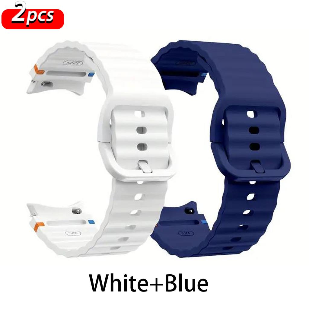 Straps for Samsung Galaxy watch 7/FE/5 Pro/4/6/6 classic 44mm 40mm 45mm Silicone sport belt bracelet correa Galaxy watch 7 Band
