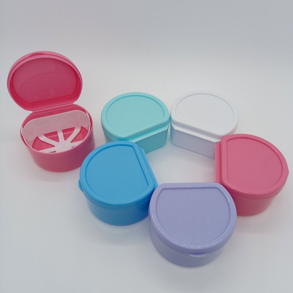 Портативный лоток для протезов, пластиковые брекеты, ортодонтический чехол, коробки для ложных протезов для женщин и мужчин