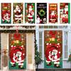 Background Door Banner Atmosphere Arrangement Window Sign Banners New Fabric Flag  Christmas