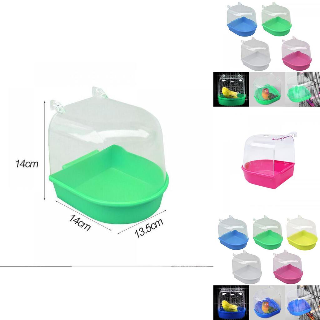 Ванночка для попугая маленького размера, пластиковый материал, узор «тигровая шкура», «пион», аксессуар для купания птиц