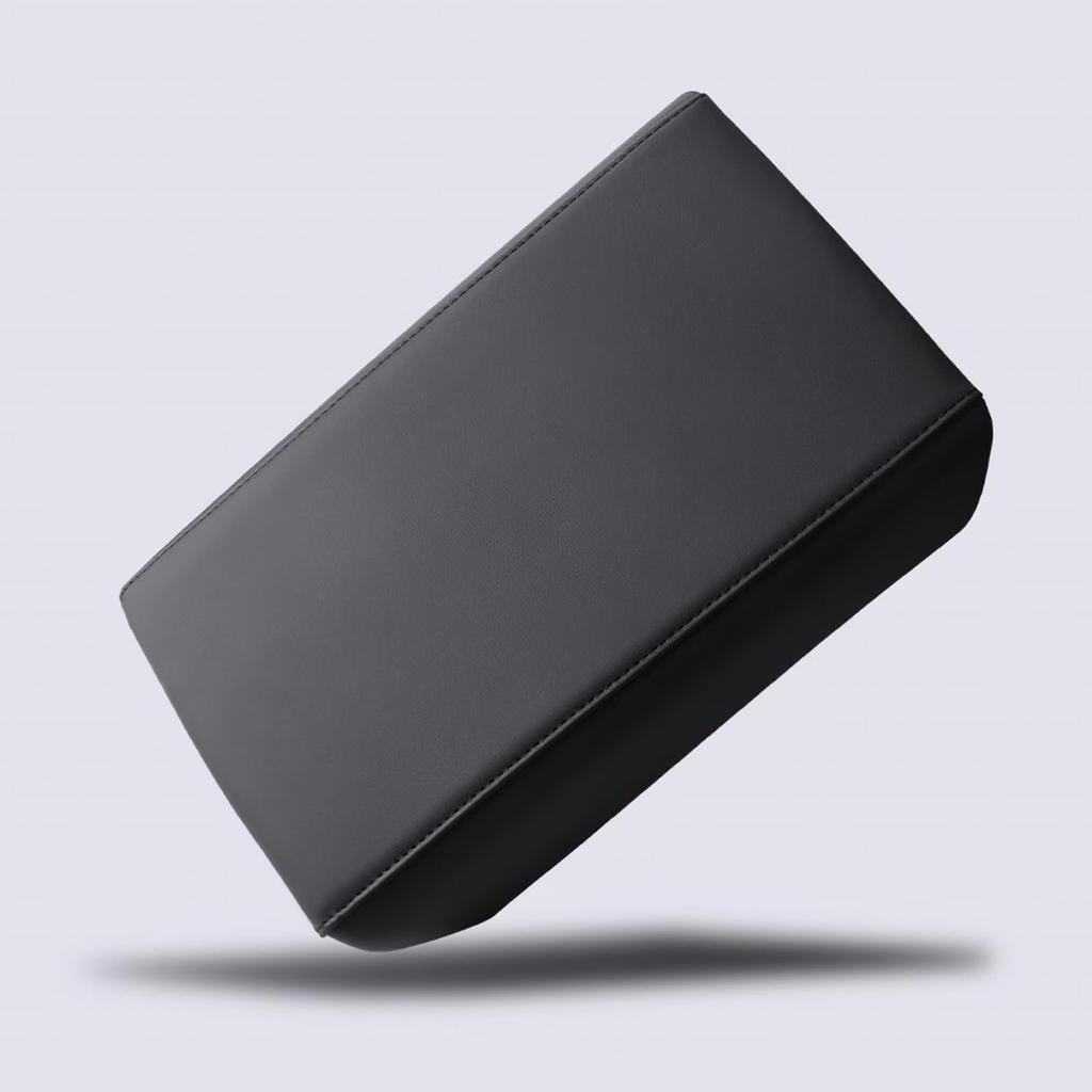 FDAIUN Car Armrest Cover for Tesla Model Y Juniper and Tesla Model 3 Front Armrest Box Car Center Console Interior Leather and ABS Tesla Model Y