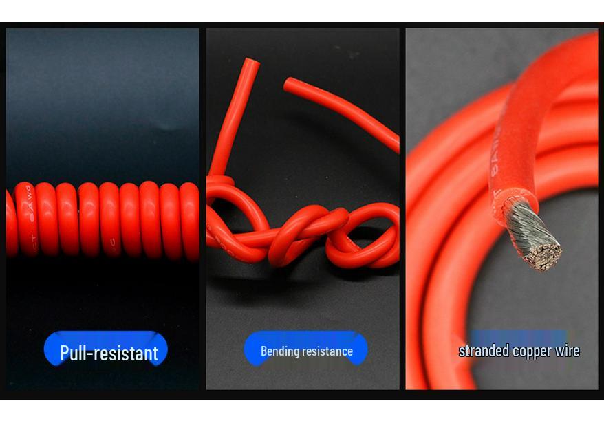 3135 High-Temperature Resistant Silicone Wire for New Energy Lithium Batteries - Soft and Flexible Electric Wire (14, 16, 18, 20 AWG)