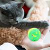 Plastic Pet Cat Kitten Play Balls Jingle Bell Pounce Rattle Toy Colourful Cat Pet Supplies