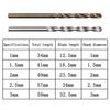 M35 High-speed Steel Straight Shank Fried Dough Twist Drill 10pc Bearing Steel Natural Color 1-3mm Small Drill Bit Drilling Tool