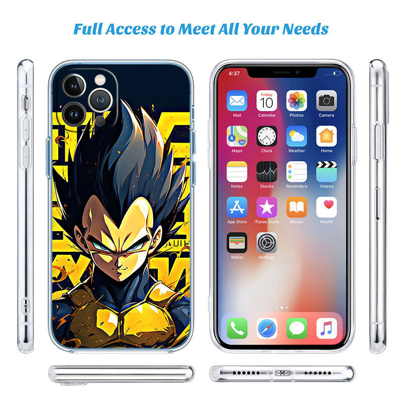 MH50 Dragon Ball Vegeta Case for Motorola E7 G6 G7 G8 G9 Plus Power Play G10 G20 G04 E30 E40 E22 E20 E13 E15 G22 G23 G05 G75 G35 G55