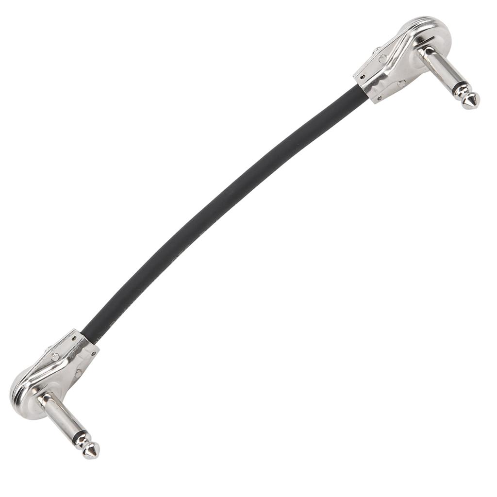 Guitar Patch Cable Low Noise Right Angle Effect 6.35mm Pedal Wire Instrument Accessory