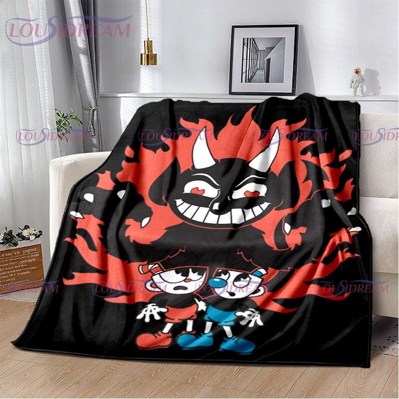 Мультяшное милое одеяло с принтом в виде чашки, пододеяльник для дивана, дорожное постельное белье, фланелевое одеяло, легкое дорожное покрывало