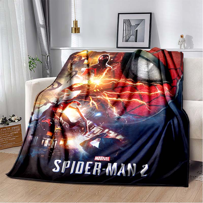 2026 New Spider-Man DIY Printed Blanket, Living Room/Bedroom Shawl, Suitable for Home, Office and Leisure Use, and Can Also Be