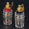 10Pcs Black and Red Speaker Terminal Binding Post Copper-gold Plated Amplifier Terminal  Audio Setup