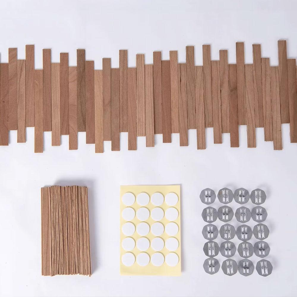 80PCS Candle Making Kit Candle Wicks with Bases A Sheet Nano Dots Glue Luxury Candle Wooded Wicks Scented Accessories DIY Gifts