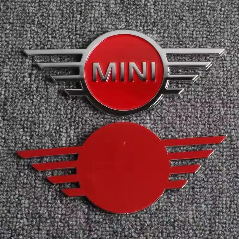 14.5x6.5cm Metal Car Front Cover Badge Sticker Rear Emblem for MINI Countryman Clubman JCW F55 F56 R55 R56 R60 F60 Logo