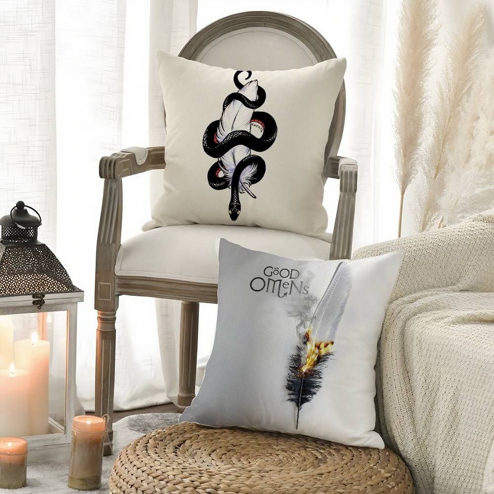 ТВ Благие знамения Наволочка Плюшевая ткань Мягкая Двусторонняя печать Диван Теплая Зима Дом Подарок Наволочка для подушки