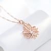 Золотой цвет кленовый лист кулон модное женское ожерелье элегантная волнистая цепочка ювелирные изделия