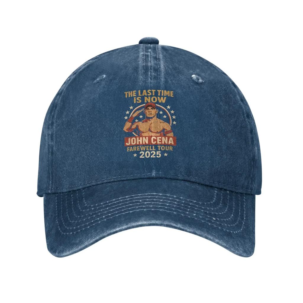 John Cena Never Give Up Baseball Caps Vintage Distressed Cotton  Headwear Unisex Outdoor Activities Adjustable Fit Caps Hat