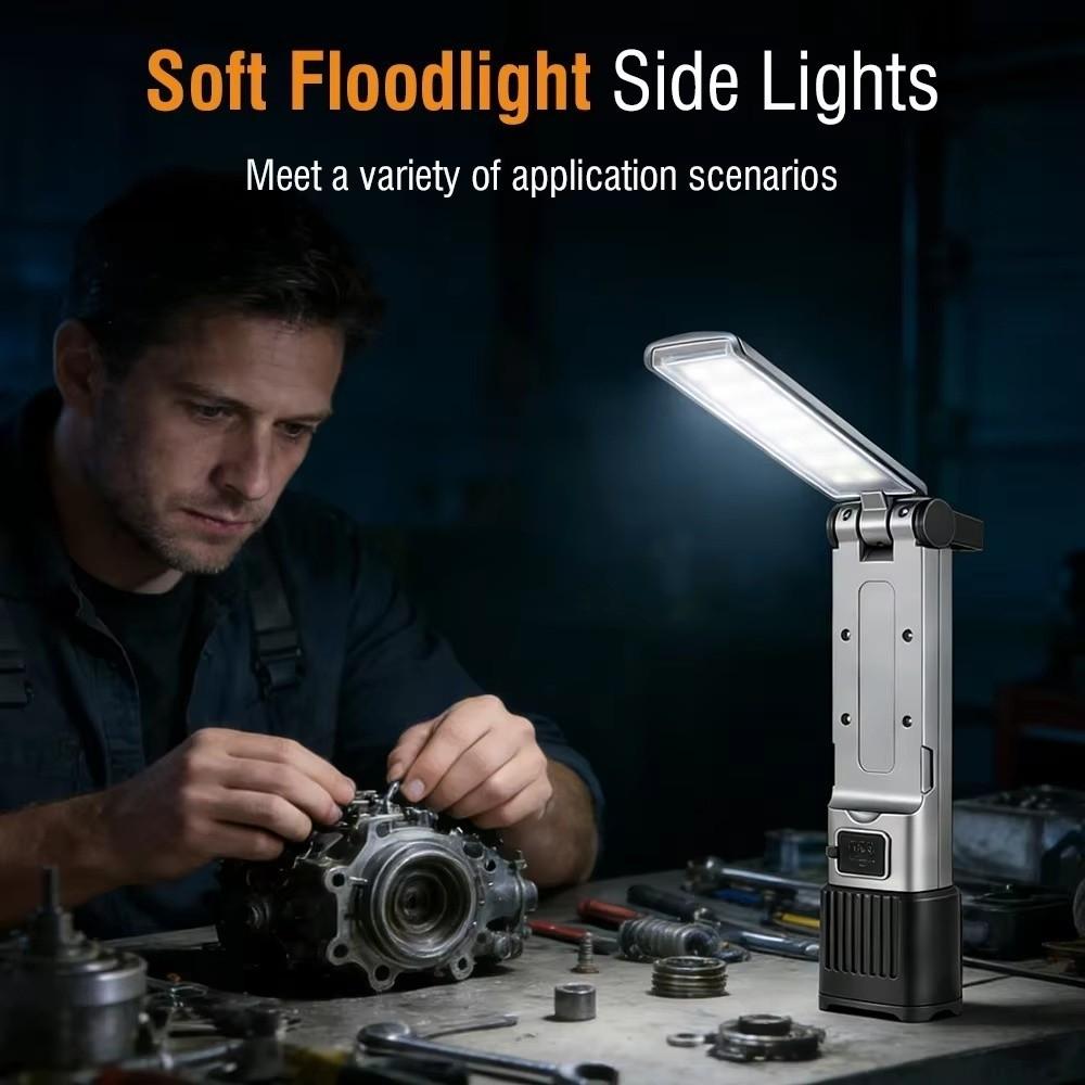 Super Brightness Folding Work Light Long-Lasting Portable Searchlight Magnetic Flashlight Outdoor