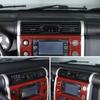 Матовая черная накладка на центральную консоль, воздуховод для Toyota FJ Cruiser 2007-