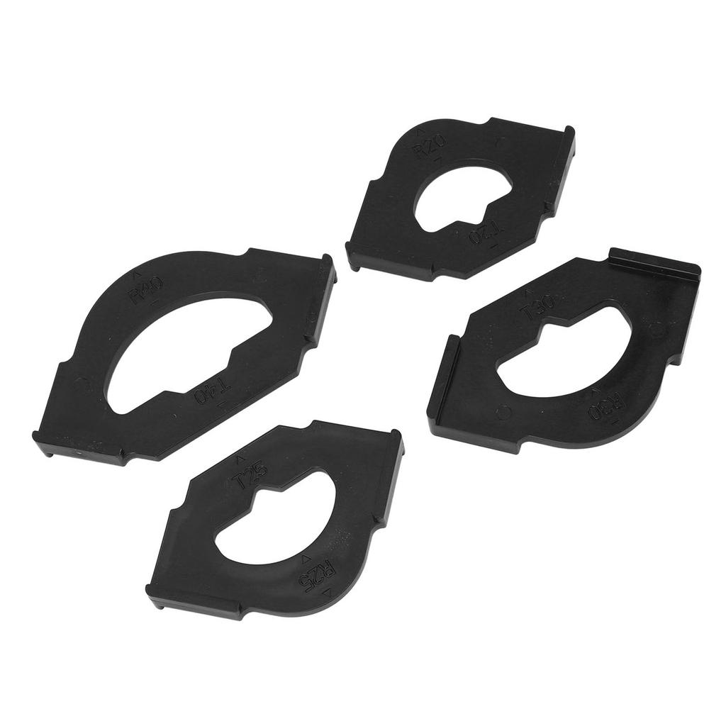 4 шт. Шаблон для фрезера для радиусных углов R20T20 R25T25 R30T30 R40T40 Пластиковый шаблон для фрезера для