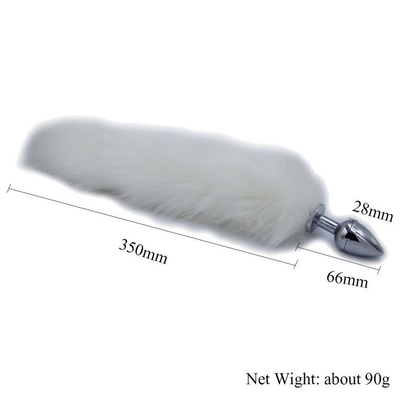 Анальная пробка с лисьим хвостом в играх для взрослых, анальная пробка из нержавеющей стали, стимулятор, товары для флирта, игрушки для женщин