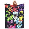 Мультяшное одеяло CATNAP DOGDay из флиса, одеяло с улыбающимися кошками для дома, автомобиля, легкое постельное белье