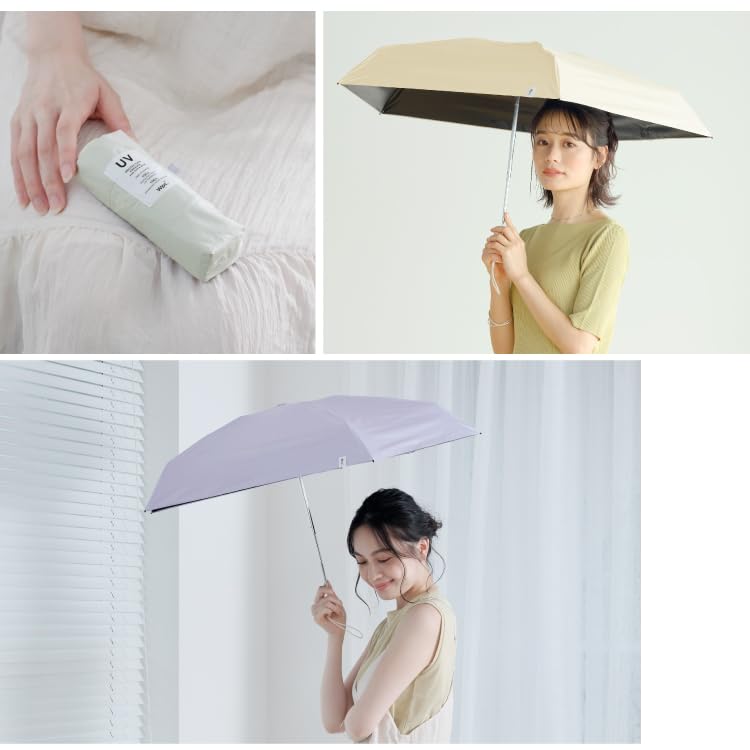 Детский лавандовый УФ для солнечной и дождливой погоды складной 50см для для поездок на работу или для Wpc. Ультрамаленький зонтик, зонтик, {100% затенение, 100%