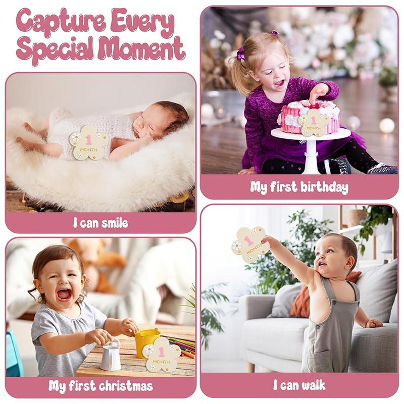 Аксессуары для фотосъемки новорожденных с цветами, Реквизит для фотосъемки новорожденных, Детские аксессуары, Деревянная наклейка для вех, Реквизит для съемки, Подарки