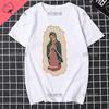 Our Lady of Guadalupe Virgin Mary The Madonna Religious Graphic Tshirt Summer Unisex Women Short Sleeve O-Neck Streetwear Tops