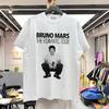 Футболка Bruno Mars The Romantic Tour для мужчин и женщин Хип-хоп Уличная одежда Оверсайз Топы 100% Хлопок Футболка BM2