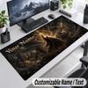 Elden Ring Personalized Large Mouse Pad Custom Name Text Extended Desk Mat Gaming Mousepad