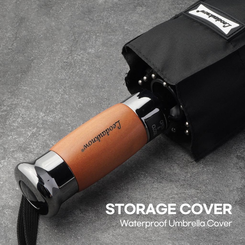 Большой гольф-зонт для мужчин, автоматический зонт в деловом стиле, двухслойный, большой складной зонт, дожде- и ветрозащитный, прочный