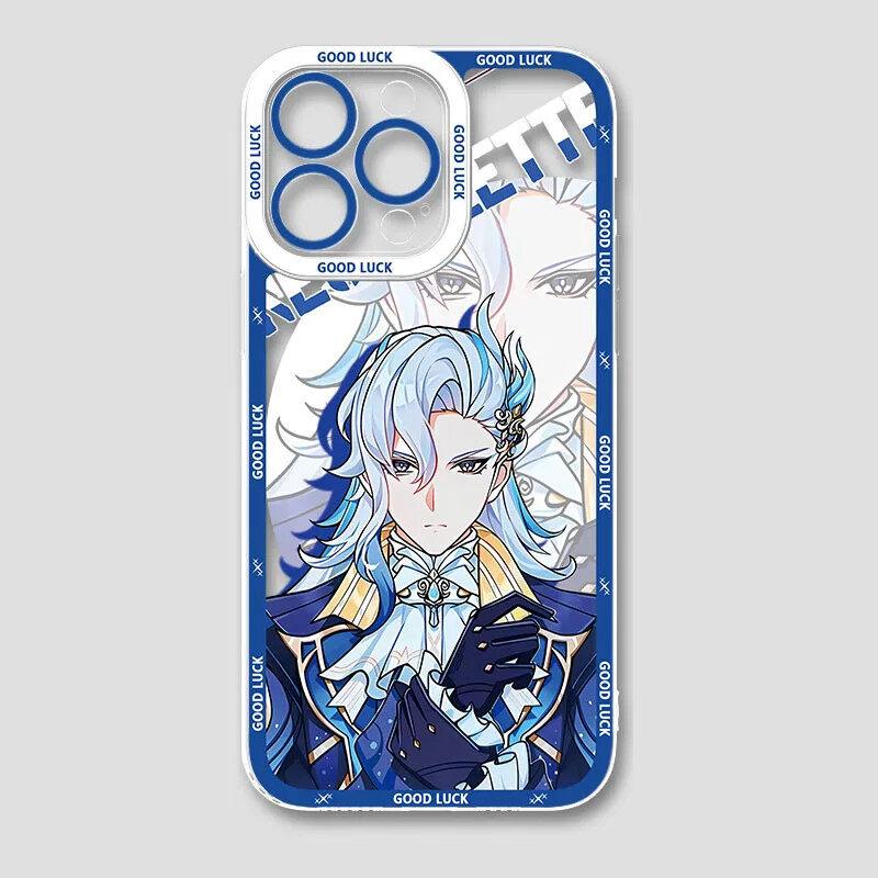 Чехол для телефона Genshin Impact для Samsung S25 S24 S20 S21 S22 S23 Plus Ultra S20 S21 S23 FE A16 Странник Невлетт Фурина