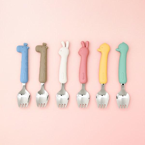 Edison Rabbit Silicone Spoke Case Set, 2 Types of Spokes + Case, Pink, Cream