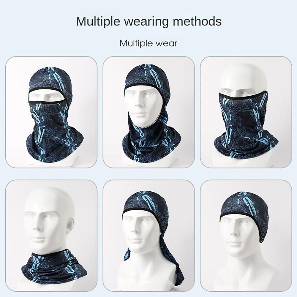 Защита от солнца Велосипедная Балаклава Охлаждающая Крышка для шеи и лица Мотоциклетная Велоспорт Лыжи Охота