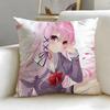 anime Engage Kiss Cushion Cover Soft  EasyWash Pillow Case  Versatile for Couch Bed Travel and Office
