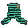 Striped Dog Pajamas Stylish Cute Stretchy Breathable 4 Legged Pet Pajamas for Home Daily Wear XL