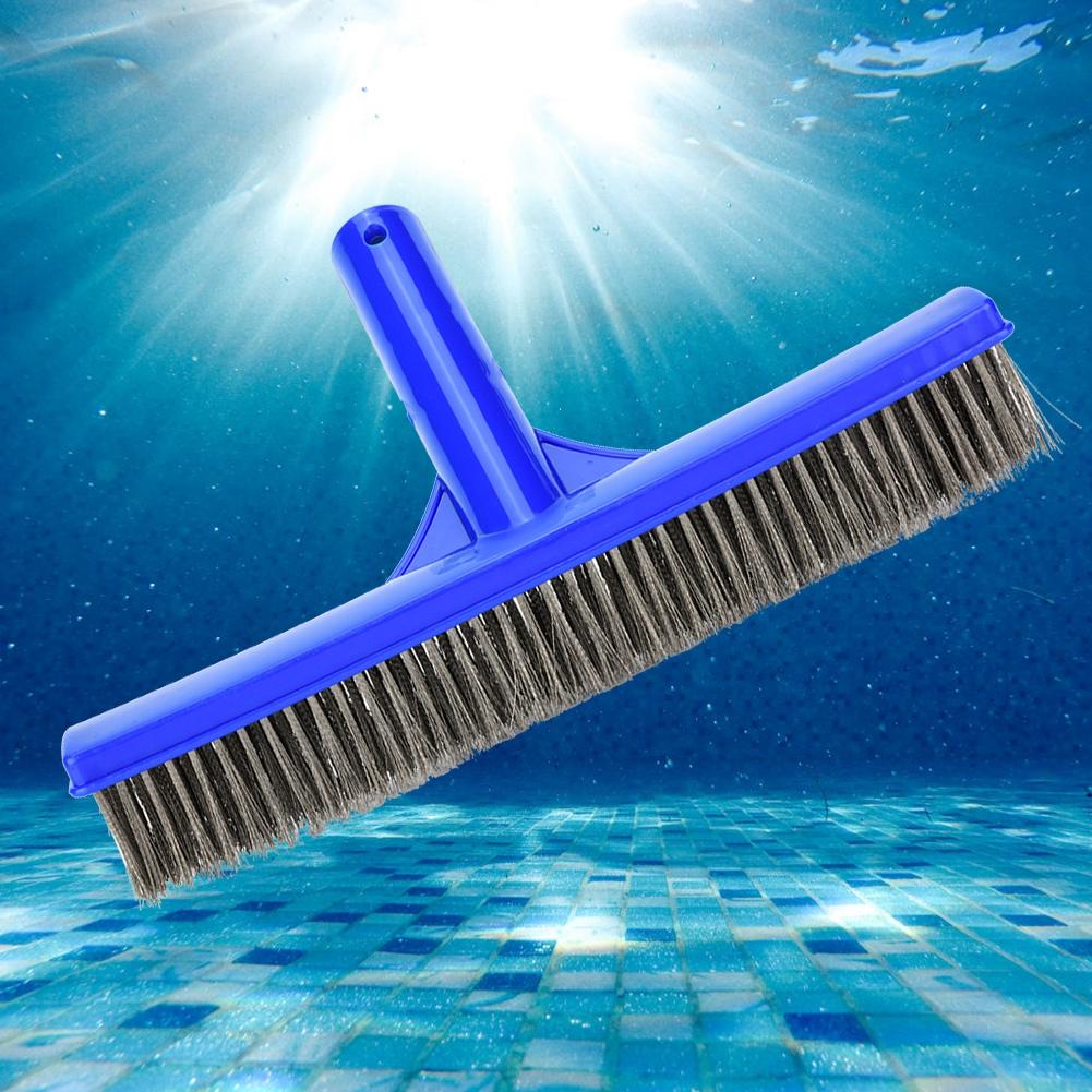 1Pc Swimming Pool Wall Brush with Steel Wire Bristles for Spa Pond Cleaning Equipment